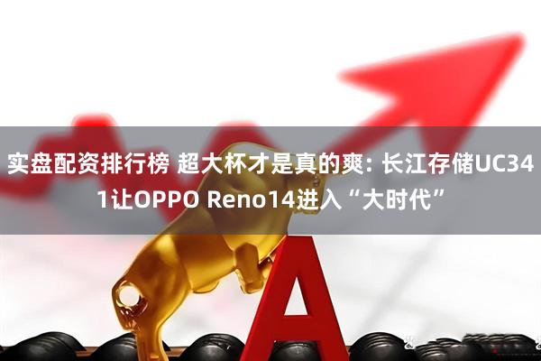 实盘配资排行榜 超大杯才是真的爽: 长江存储UC341让OPPO Reno14进入“大时代”